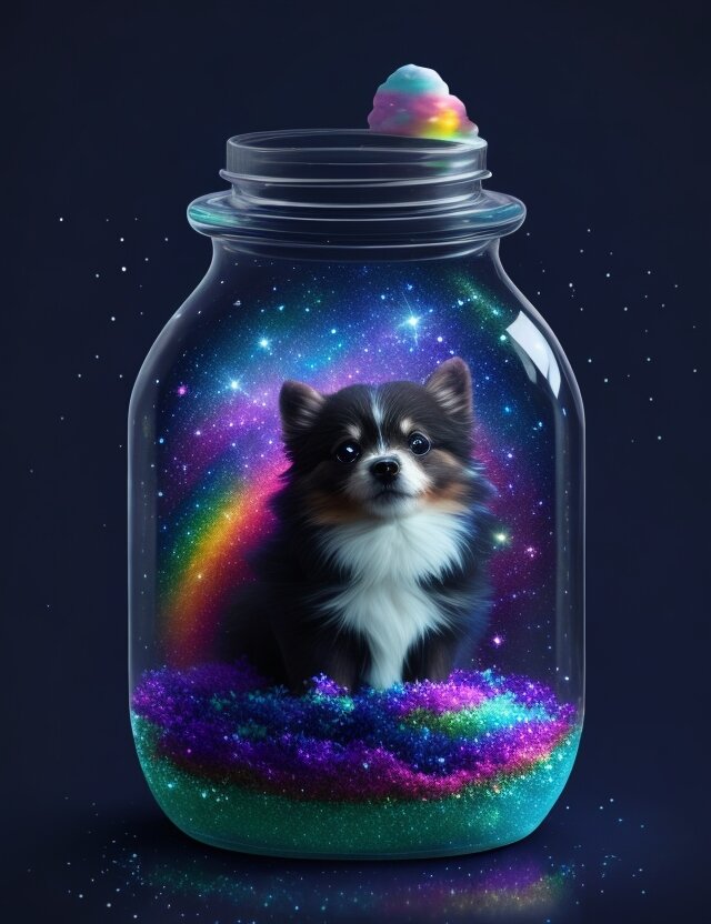 Грустный космопесик