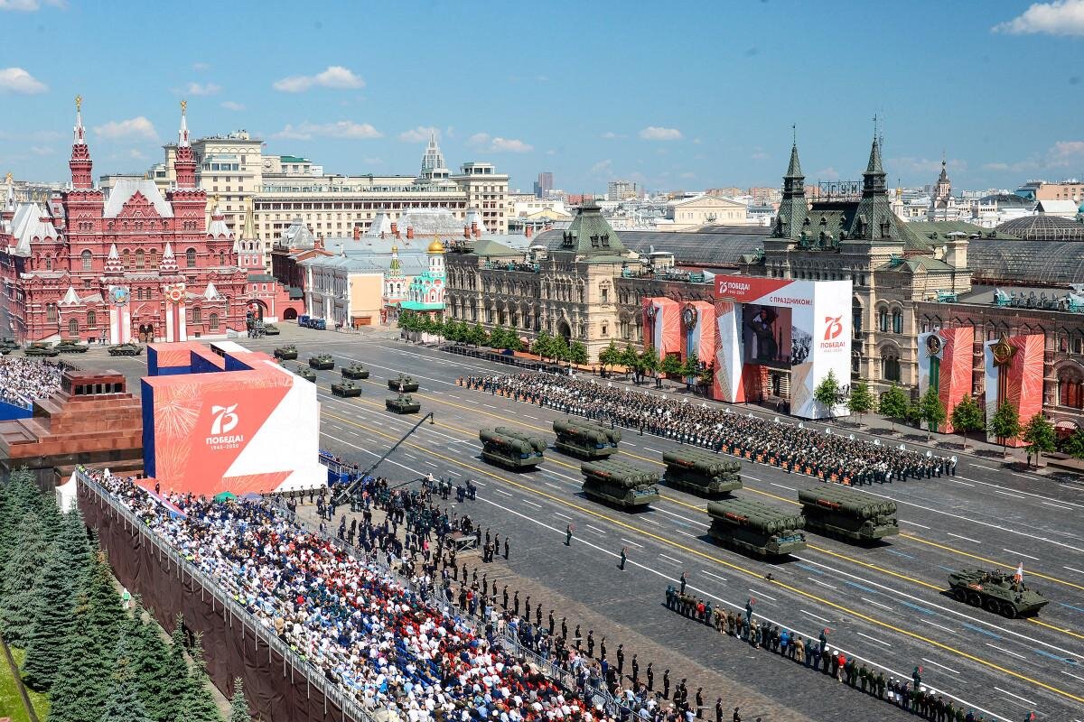 Фото с красной площади на 9 мая