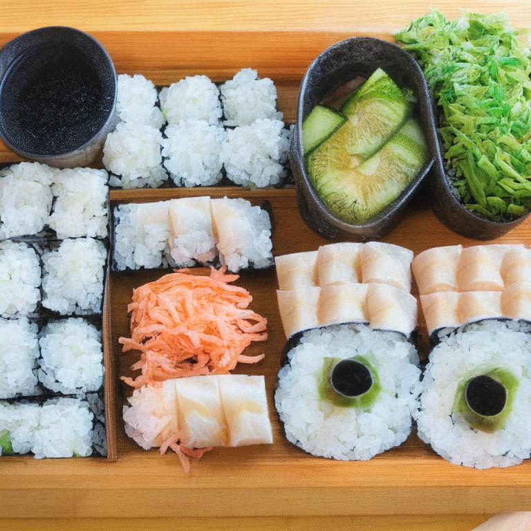 Два варианта классических суши-роллов