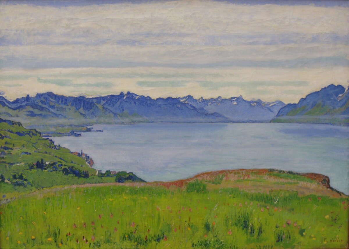 Фердинанд Ходлер (1853 – 1918) Пейзаж на Женевском озере, около 1906 г.