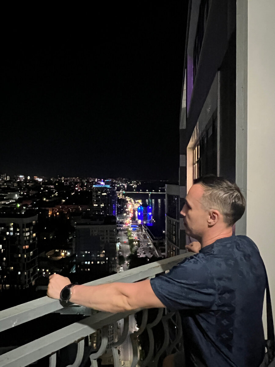 Ночной Ростов, 30-й этаж ЖК «Белый Ангел»