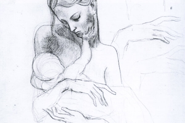 "Мать и ребенок" (эскиз Пабло Пикассо)
