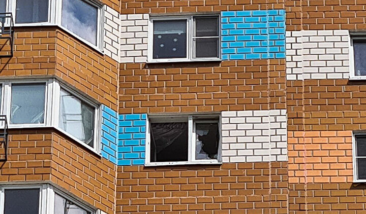 ПОВРЕЖДЕНИЯ ДОМА НА УЛ. ПРОФСОЮЗНАЯ. ФОТО:ВОРОНИН ДЕНИС/АГЕНТСТВО "МОСКВА"