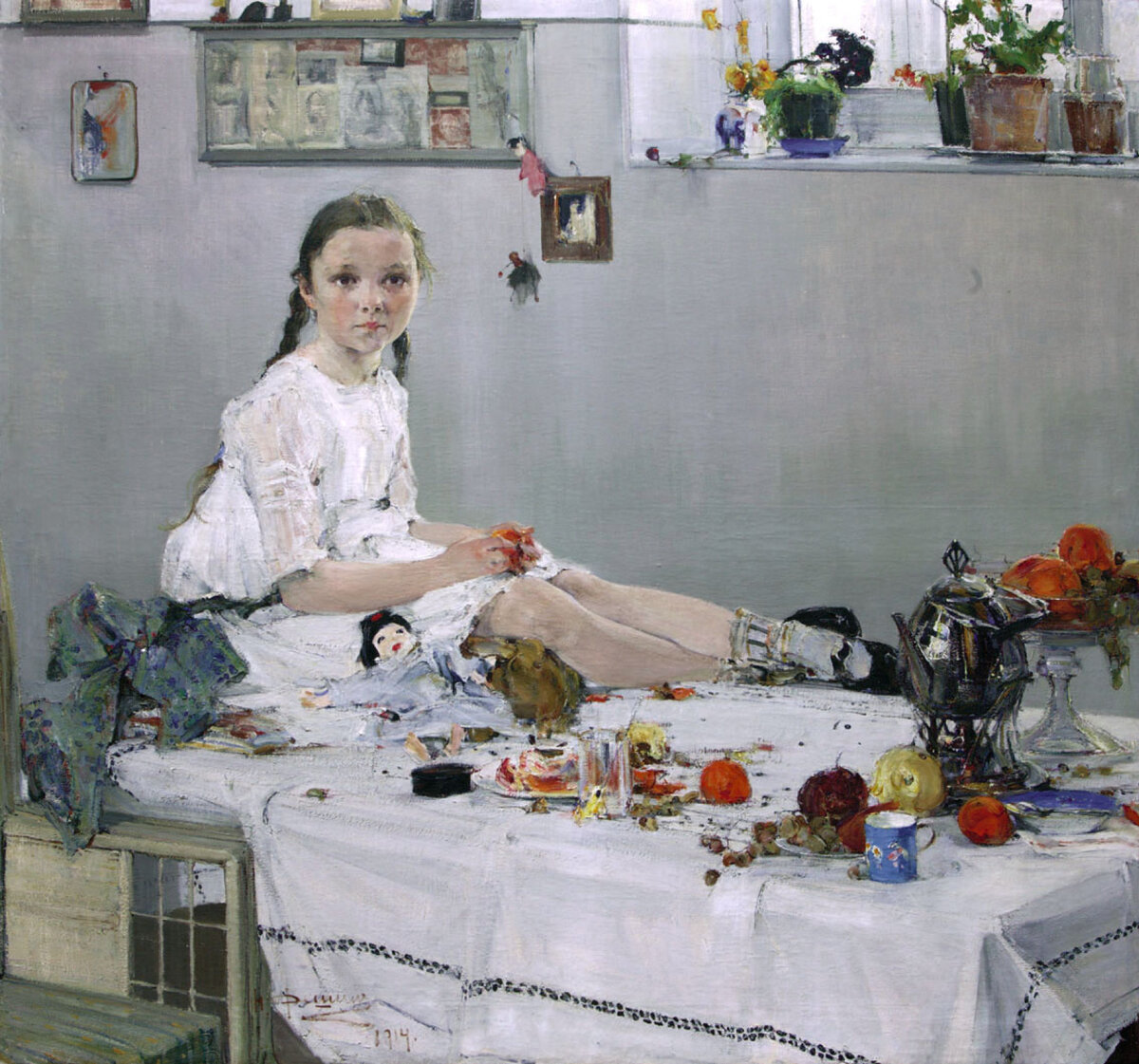 Николай Фешин. Портрет Вари Адоратской. Источник: https://artchive.ru/nicolaifechin/works/486139~Portret_Vari_Adoratskoj