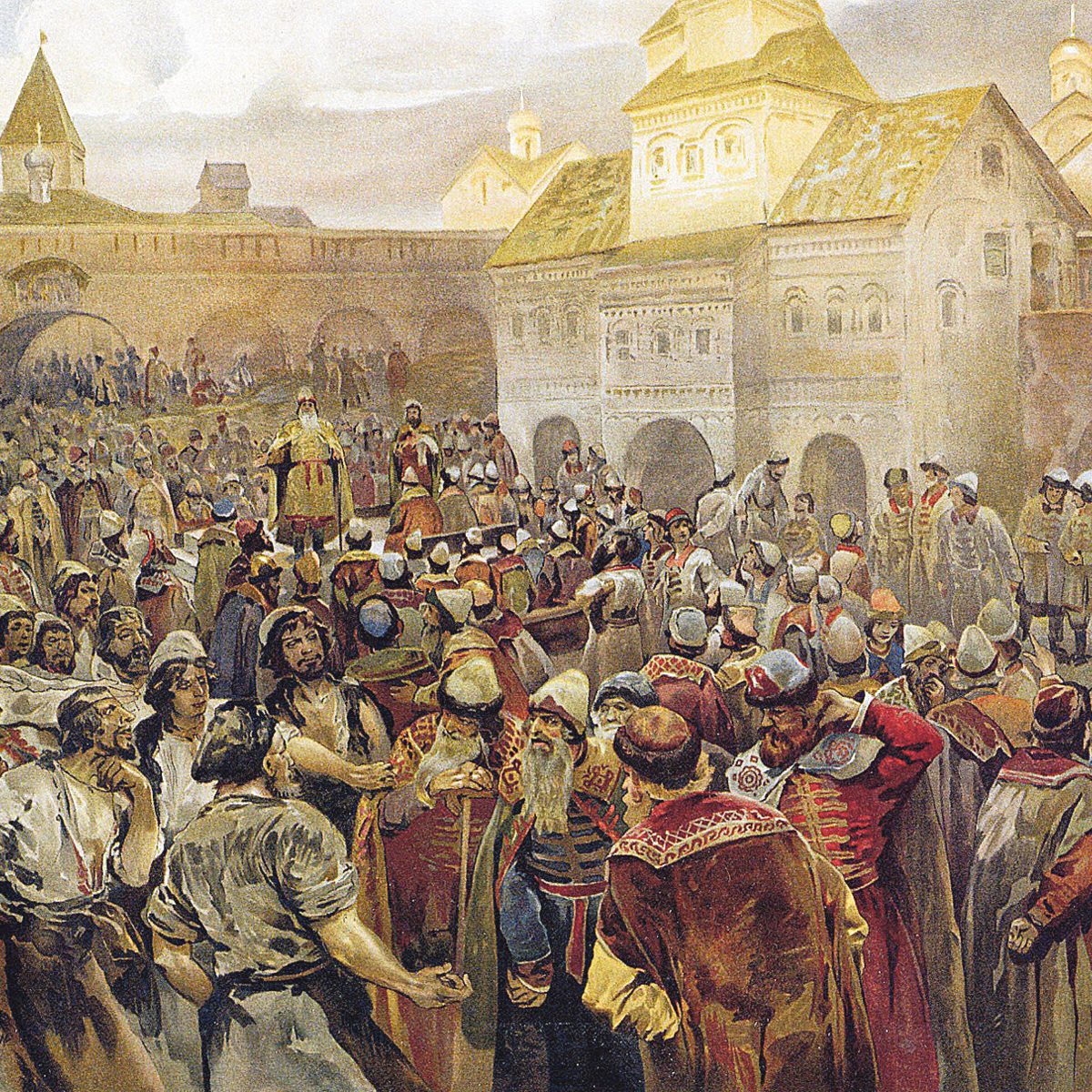 Клавдий Лебедев. Вече в Новгороде. 1907