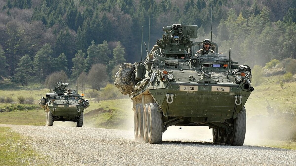 Бронетранспортёры "Страйкер" 2-го кавалерийского полка армии США, Германия, 2012 год. Фото: commons.wikimedia.org