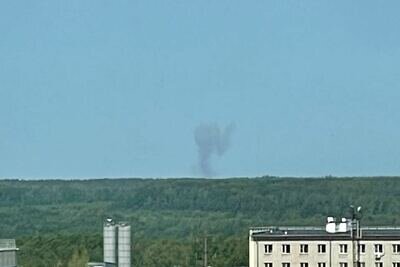    Беспилотник упал в Калужской области ©Telegram-канал SHOT