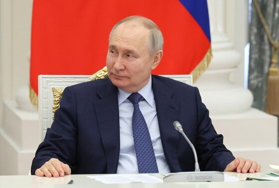    Президент РФ Владимир Путин на встрече с представителями общероссийской общественной организации «Деловая Россия»