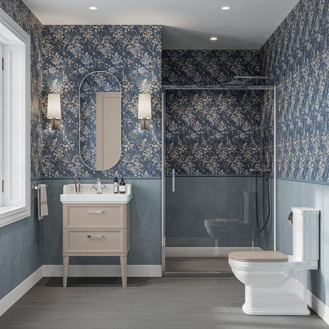 Тумба с раковиной POMPEI / напольная / ширина 60 см. Зеркало CONO / овальное / ширина 42 см  