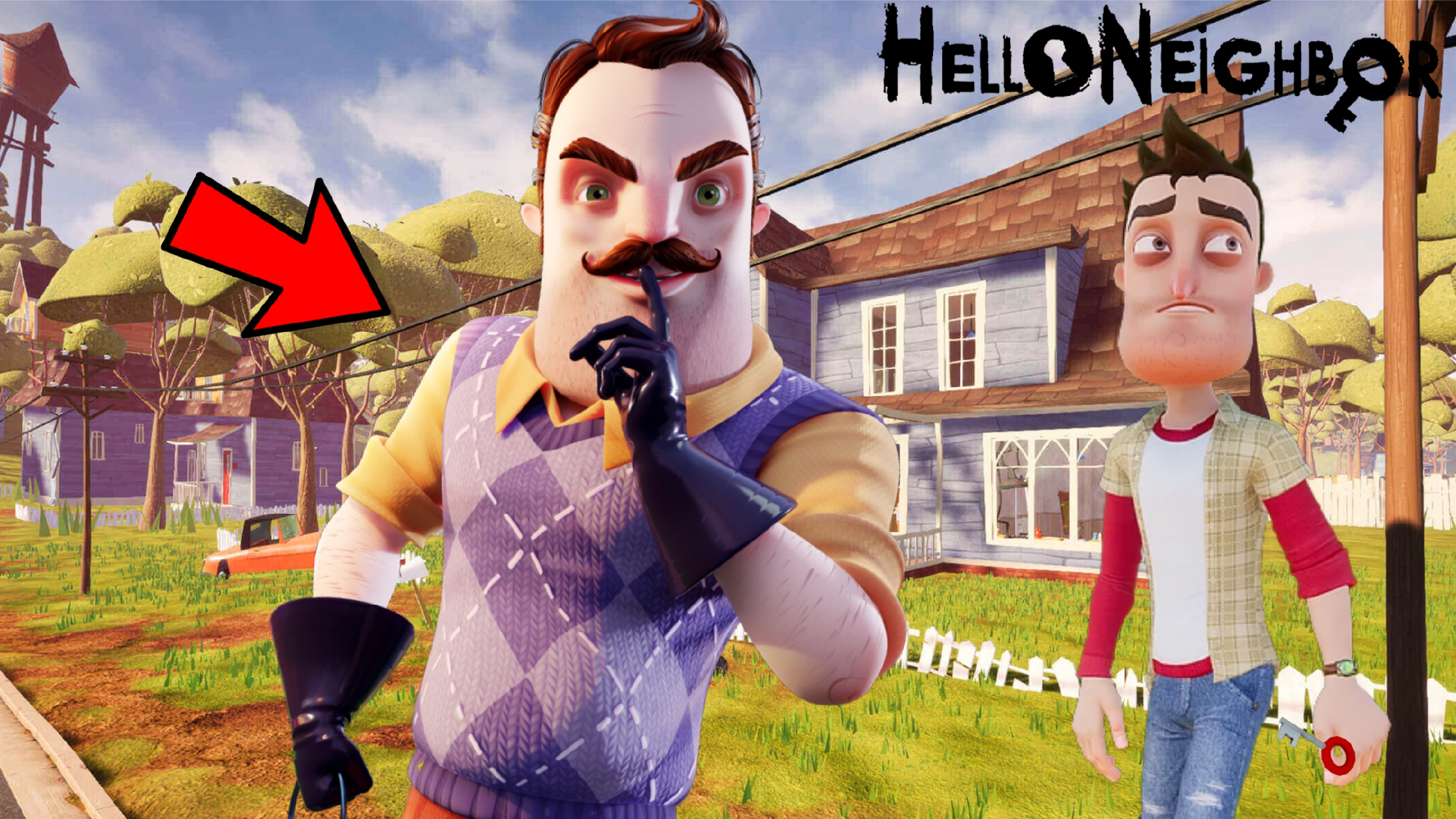 ОТКРЫЛ ПОДВАЛ ЗЛОГО ПРИВЕТ СОСЕДА! - Hello Neighbor Полное Прохождение 1  акта