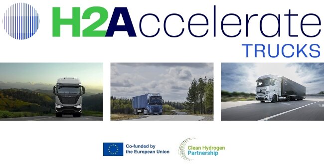 H2Accelerate за счет финансирования 150 водородных грузовиков и 29 зарядных станций