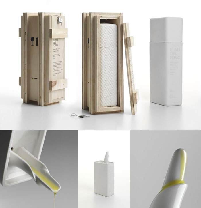 Фарфоровая бутылка для масла Mil del Poaig была разработана испанскими дизайнерами Cul de Sac (Фото noticia.ru)