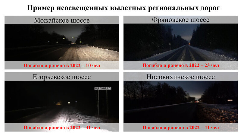    О мероприятиях по ремонту мостов и организации дорожного освещения в Московской области ©Презентация зампредседателя правительства Подмосковья Анны Кротовой