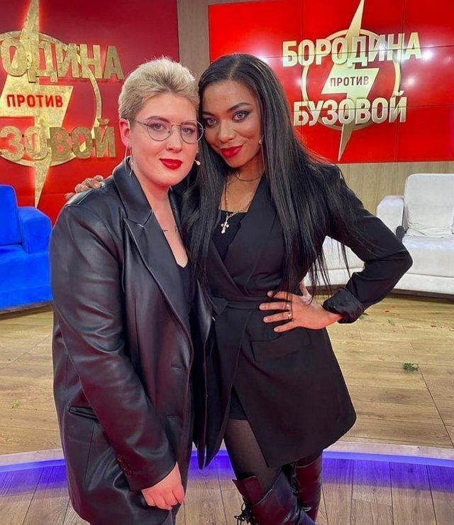 Либерж Кпадону с бывшей участницей Ульяной 