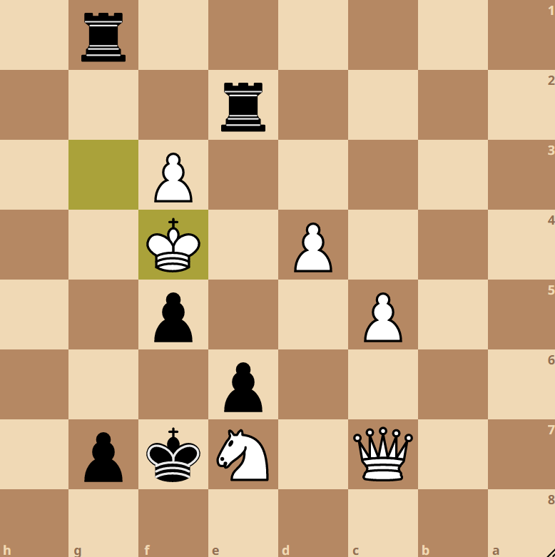 Ход чёрных. Мат в 1 ход