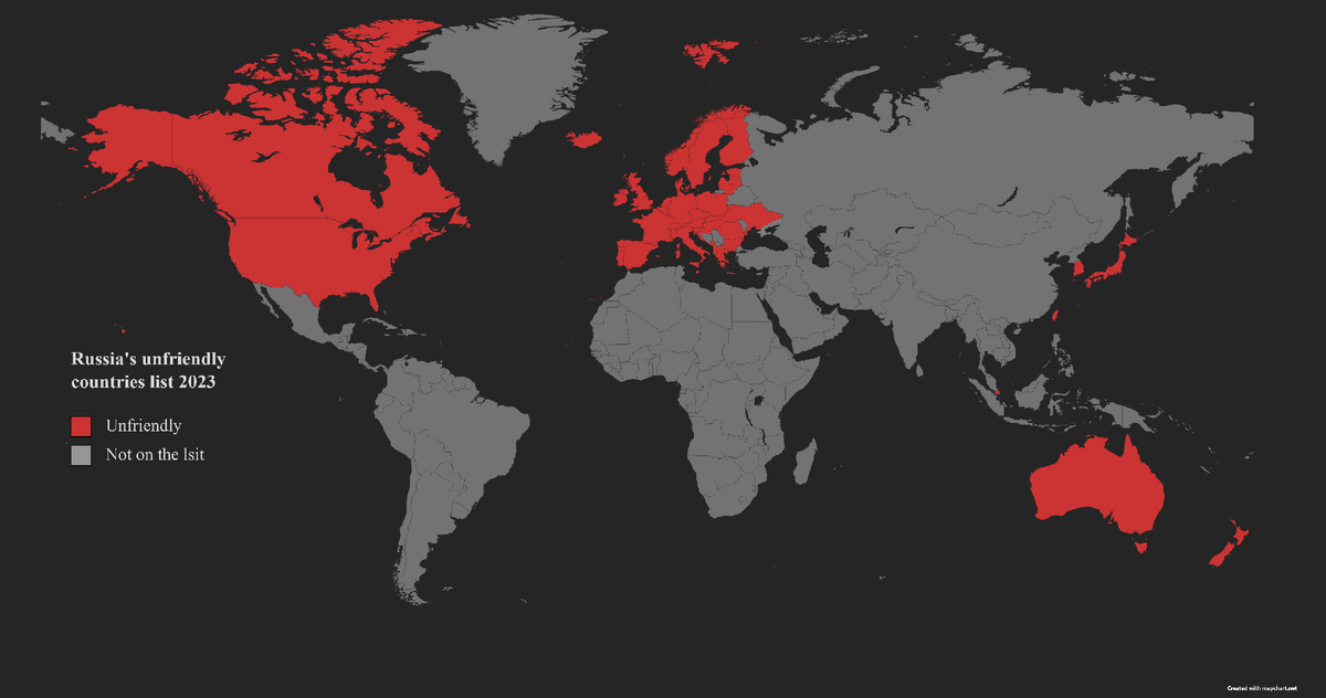 Все страны против россии. Недружественные страны России 2023. Список недружественных стран 2023. Карта по странам. Российская карта 2023 года.