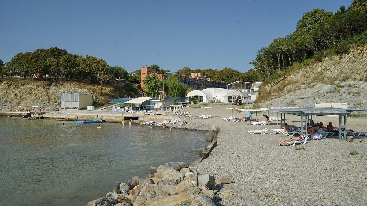 Пляж пансионата джубга