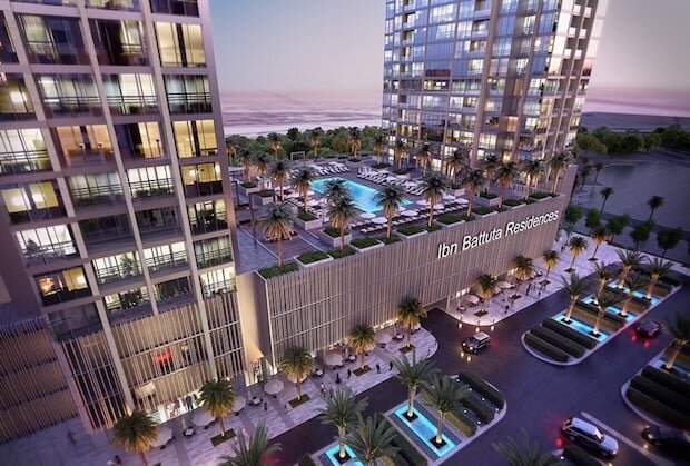 Пример здания с конфигурацией G+P1-3+Podium