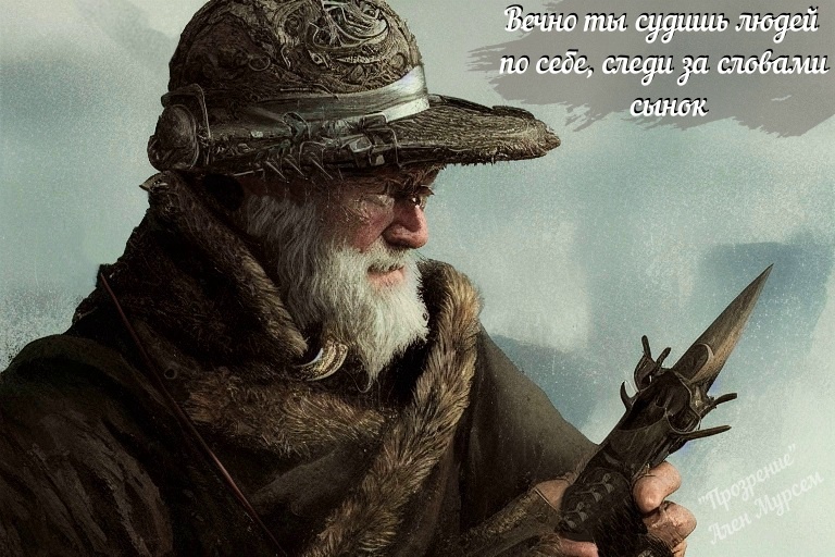 Ашер. Иллюстрация к книге "Прозрение" Ален Мурсем.