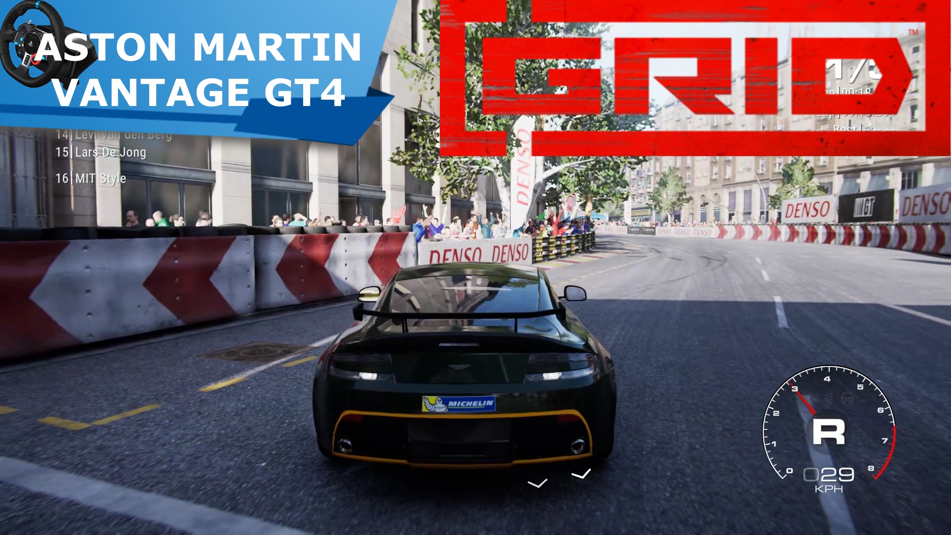 Прохождение игры GRID | Aston Martin Vantage gt4 - EURO GT | Logitech G29