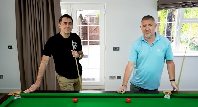 Ронни О'Салливан принял вызов Стивена Хендри. Фото: скриншот видео YouTube / Stephen Hendry's Cue Tips 