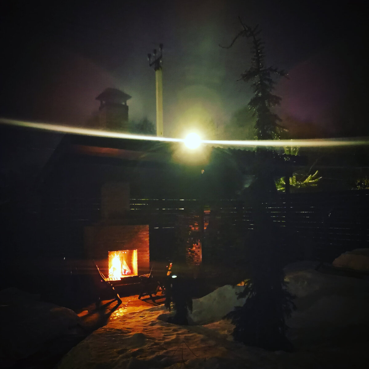 Камин в моем саду