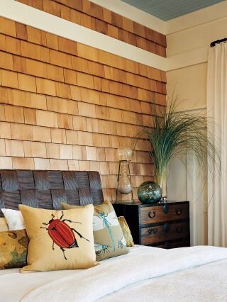 Экологичные панели для спальни 