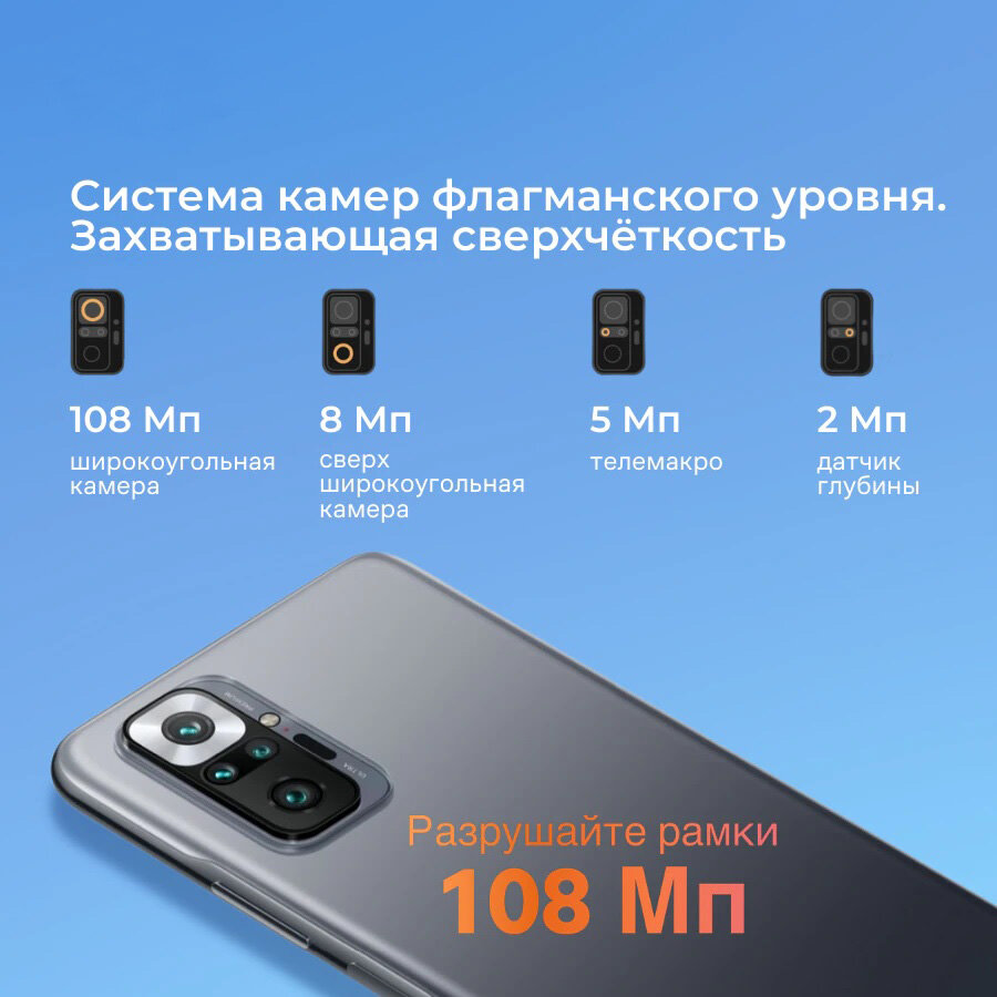 Смартфон Xiaomi Redmi Note 10 Pro топ 2023 | Bigbox | Дзен