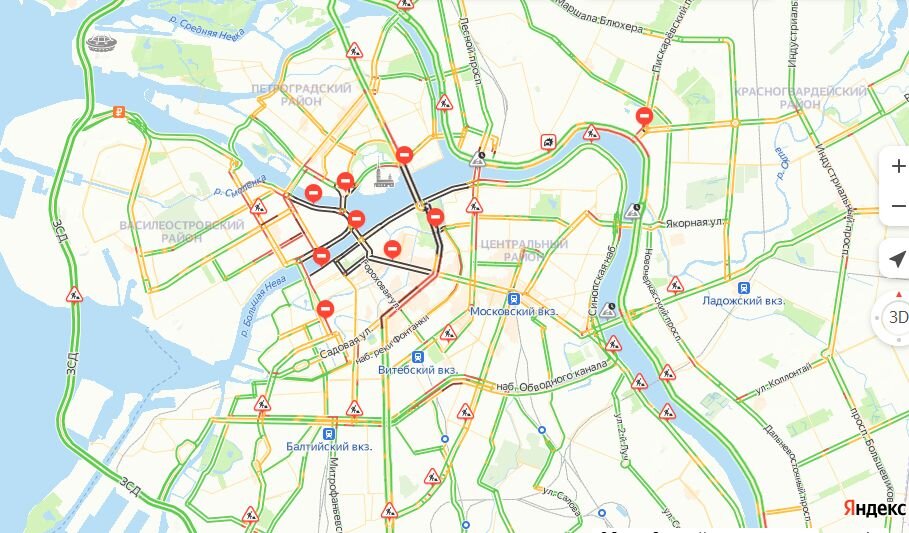 Карта санкт петербурга 2023