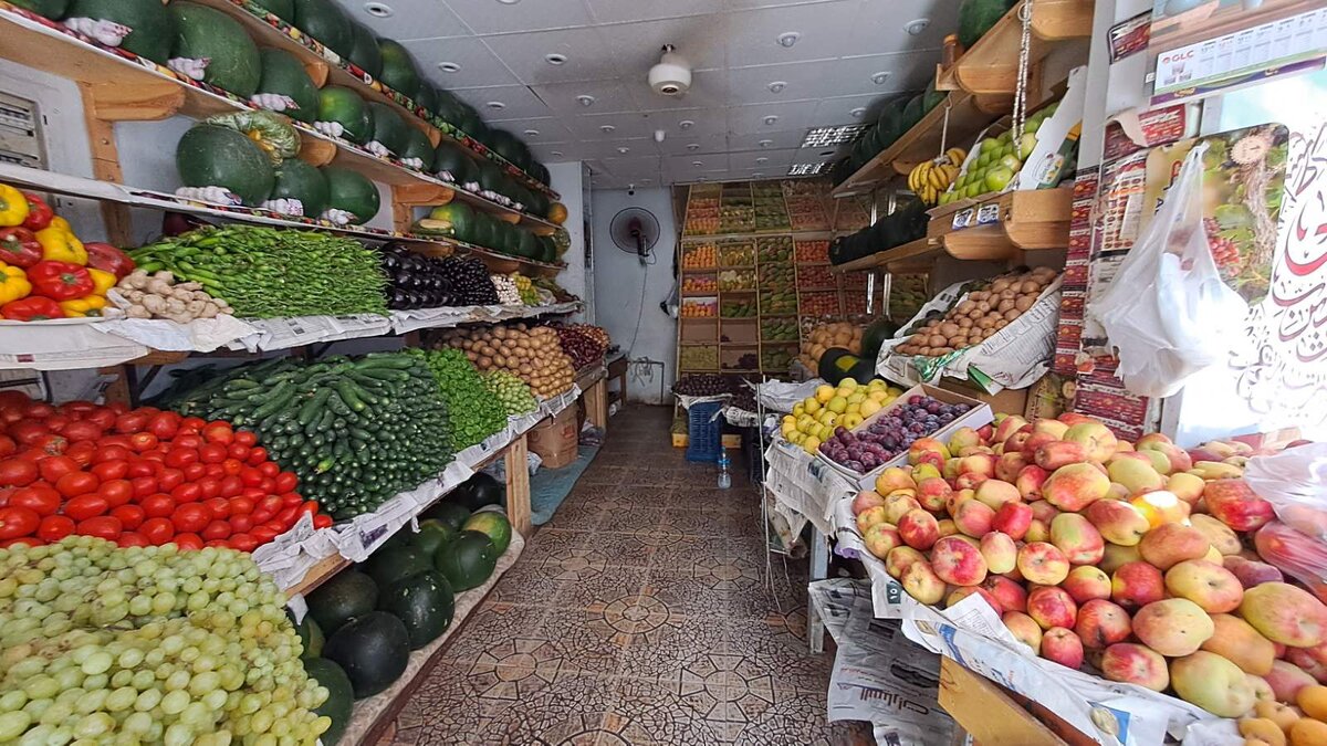 Оавощная лавка в Хургаде.