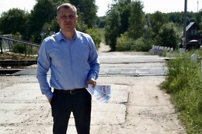    Дежурство по безопасности на железной дороге на станции Хотьково в Сергиевом Посаде ©Пресс-служба министерства транспорта и дорожной инфраструктуры Московской области