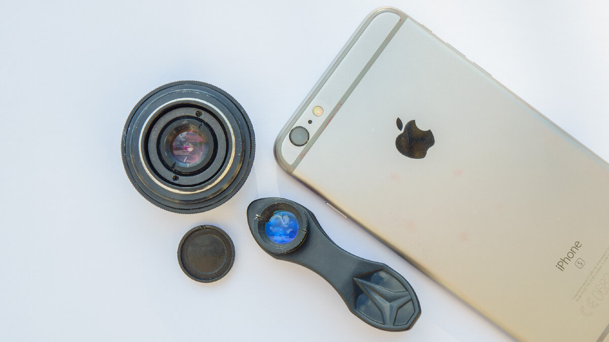  Макролинза для смартфона из элемента объектива Индустар-50-2