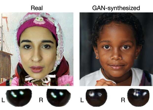     Отражение в глазах выдало в фотографиях людей дипфейки Shu Hu et al. / arXiv.org, 2020