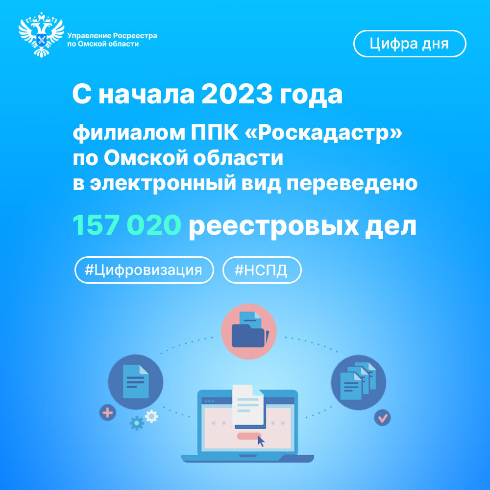 В ППК «Роскадастр» по Омской области с начала года оцифровано более 150  тысяч реестровых дел | Росреестр Омской области | Дзен