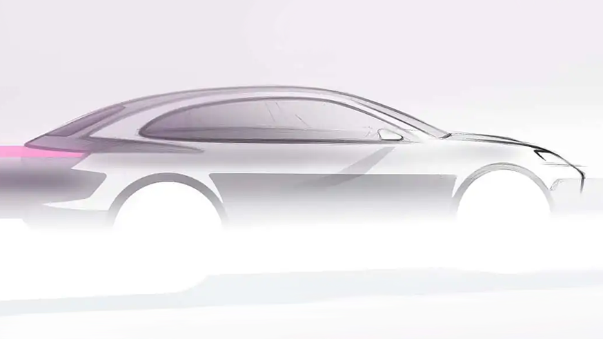    Скетч Porsche Macan EV