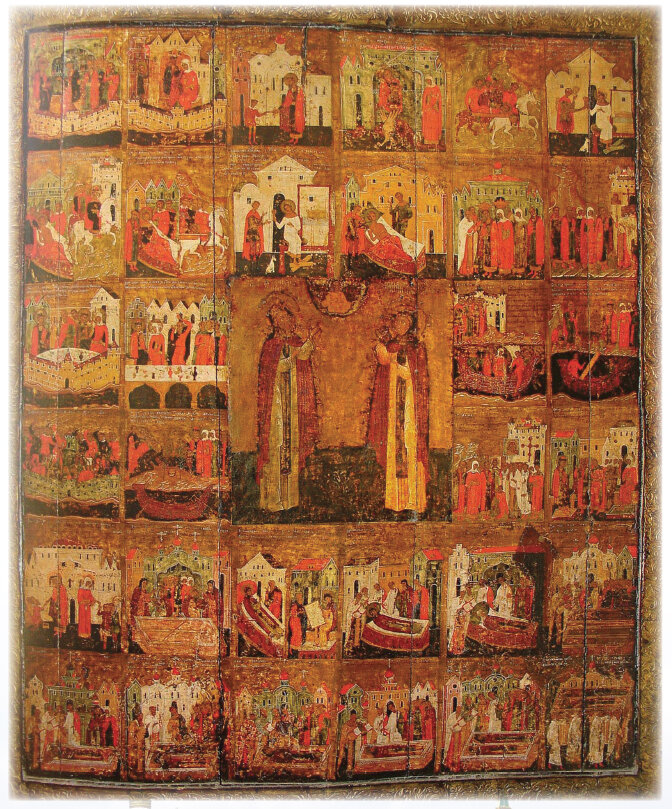 Пётр и Феврония Муромские с житием. 1618. Муромский историко-художественный музей. Муром