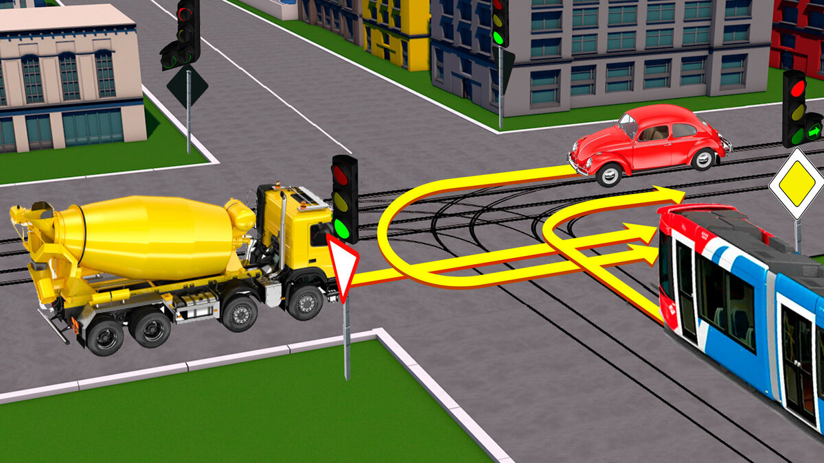 Современный человек должен знать правила дорожного движения. Сейчас предлагаю задачу на проезд перекрёстка.