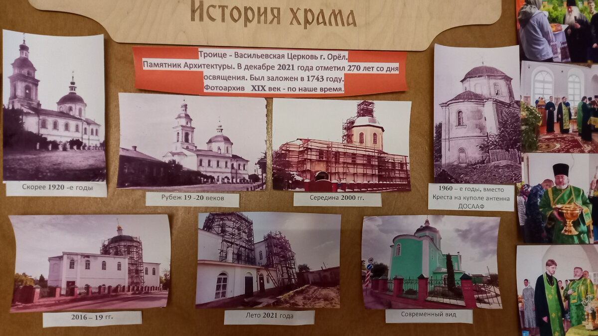 Троице-Васильевский храм города Орла Орловская митрополия