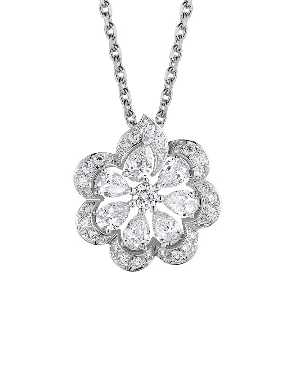 Кулон Chopard  Precious Lace из белого золота с бриллиантами