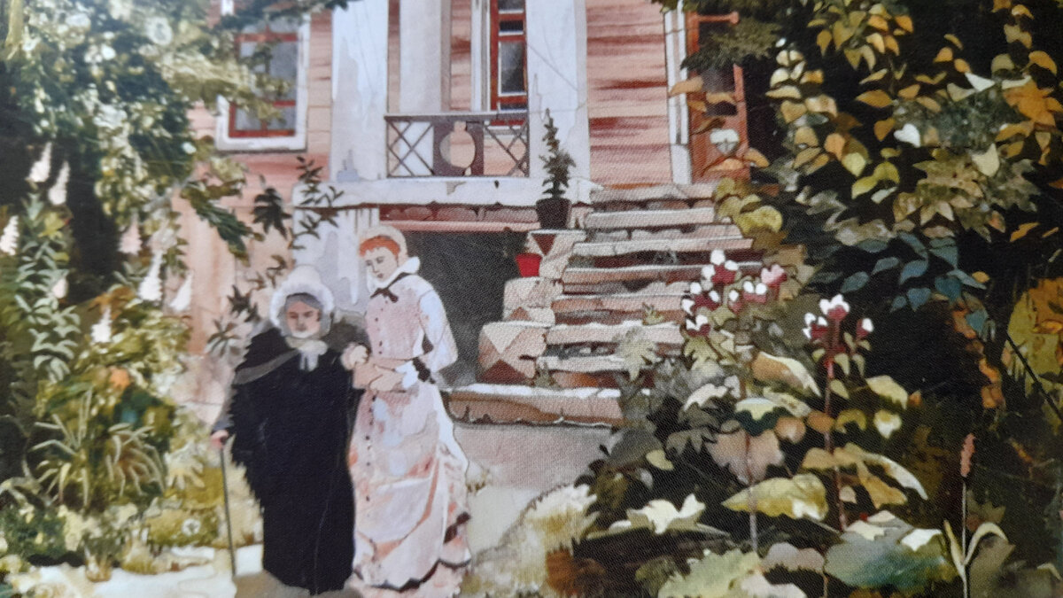 Это флорентийская мозаика.Декоративное панно,художник В.Поленов (1844-1927),мастерская Д.Девятова,Сибай,2006,41 x 36 см