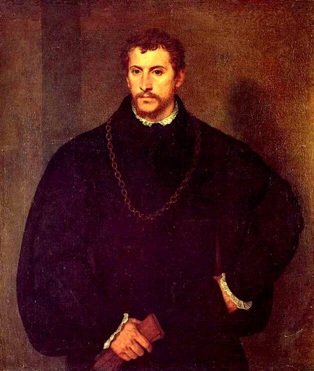 Портрет дворянина (Ипполито Риминальди?), Тициан, ок.1545г.