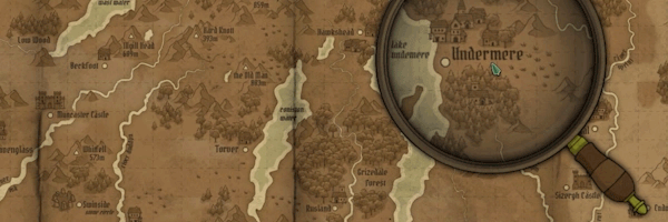 Карта обширна и полна загадок и интересных мест