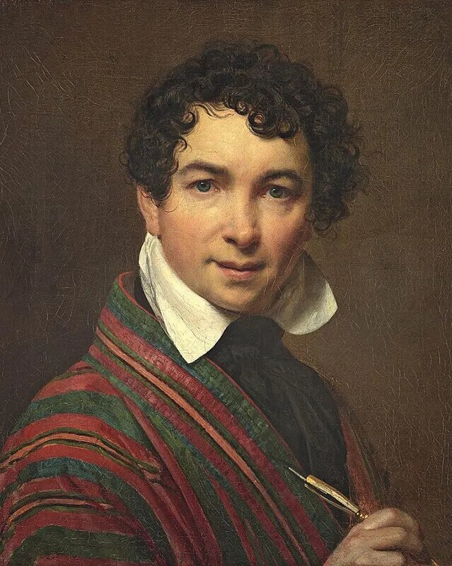 ОРЕСТ КИПРЕНСКИЙ. АВТОПОРТРЕТ (ФРАГМЕНТ). 1828. ГОСУДАРСТВЕННАЯ ТРЕТЬЯКОВСКАЯ ГАЛЕРЕЯ, МОСКВА