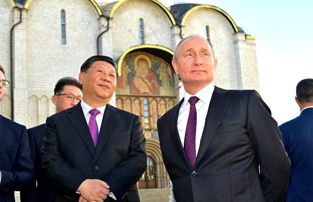 Путин и Си, взгляд в будущее, иллюстрация из открытых источников