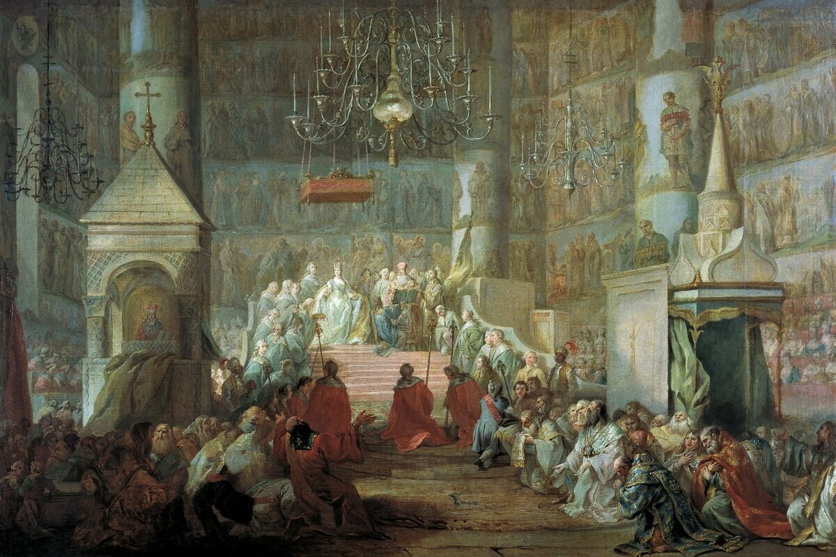 Стефано Торелли. Коронование Екатерины II 22 сентября 1762 года.