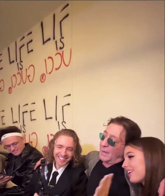 Григорий Лепс со своей спутницей, фото: телеграмм 