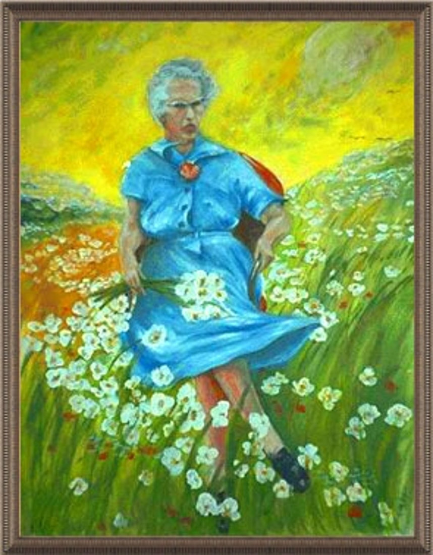 Lucy in the Field with Flowers — by Unknown (Та самая первая картина, с которой все началось).