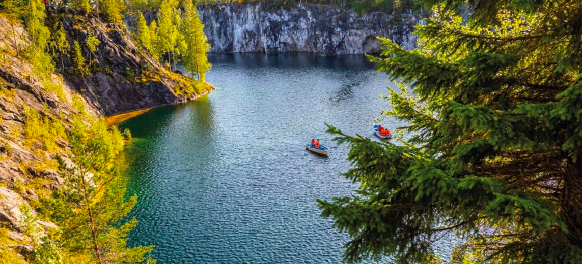 Горный парк Рускеала. Сияющая звезда нашего маршрута «В Карелию летом». 