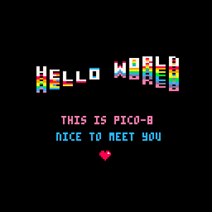 Стартовый экран PICO-8