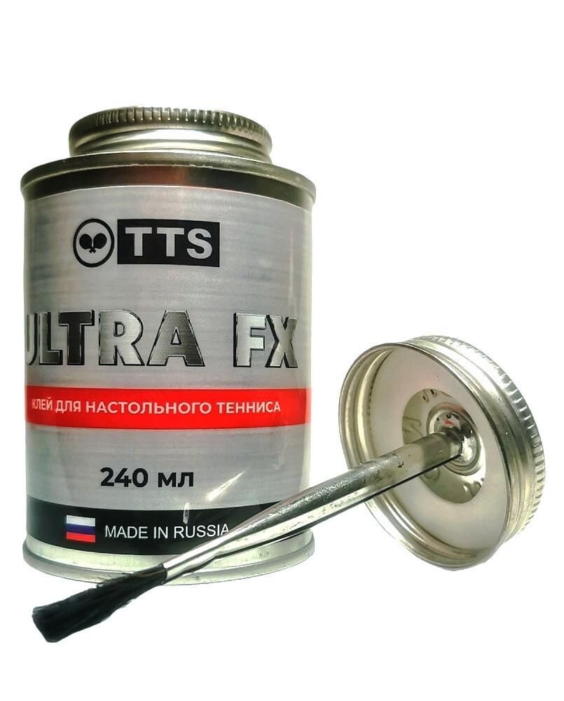 TTS Клей резиновый ULTRA FX в жестяной банке с кисточкой 240 мл